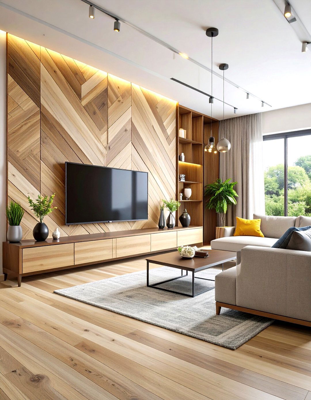 Textured Paneling for Depth and Dimension - 20 Tv Accent Wall Ideas