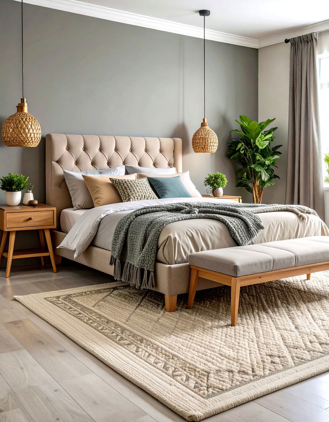 Textured Pink and Grey Bedroom - 20 Pink and Grey Bedroom Ideas
