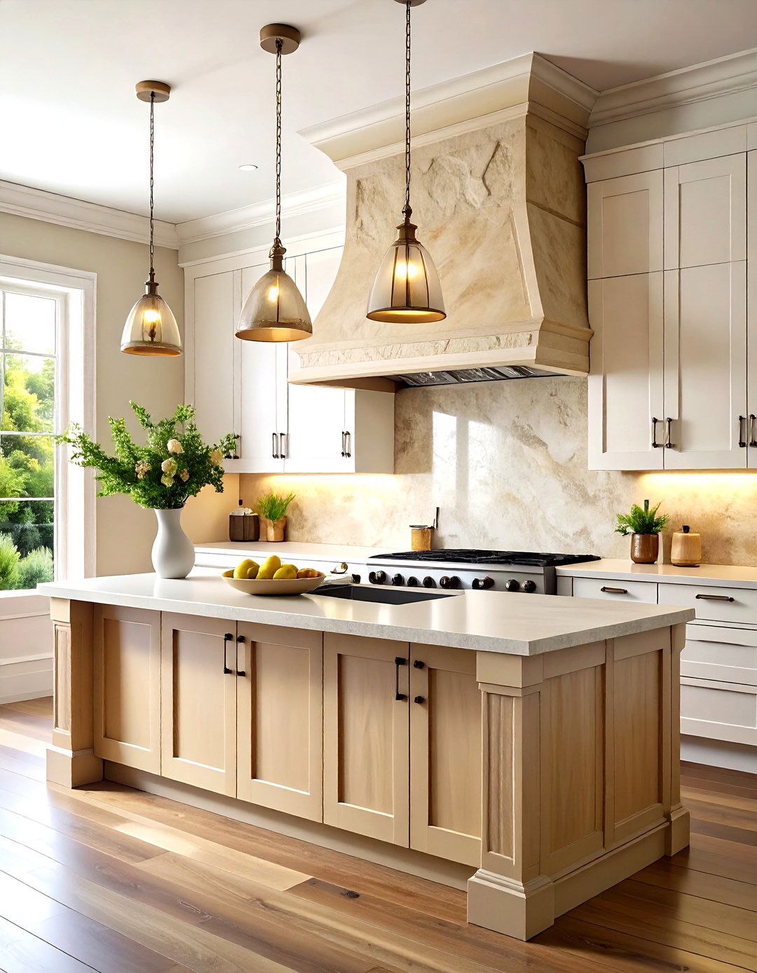 Textured Plaster Range Hood Becomes Art - 20 Earthy Kitchen Ideas