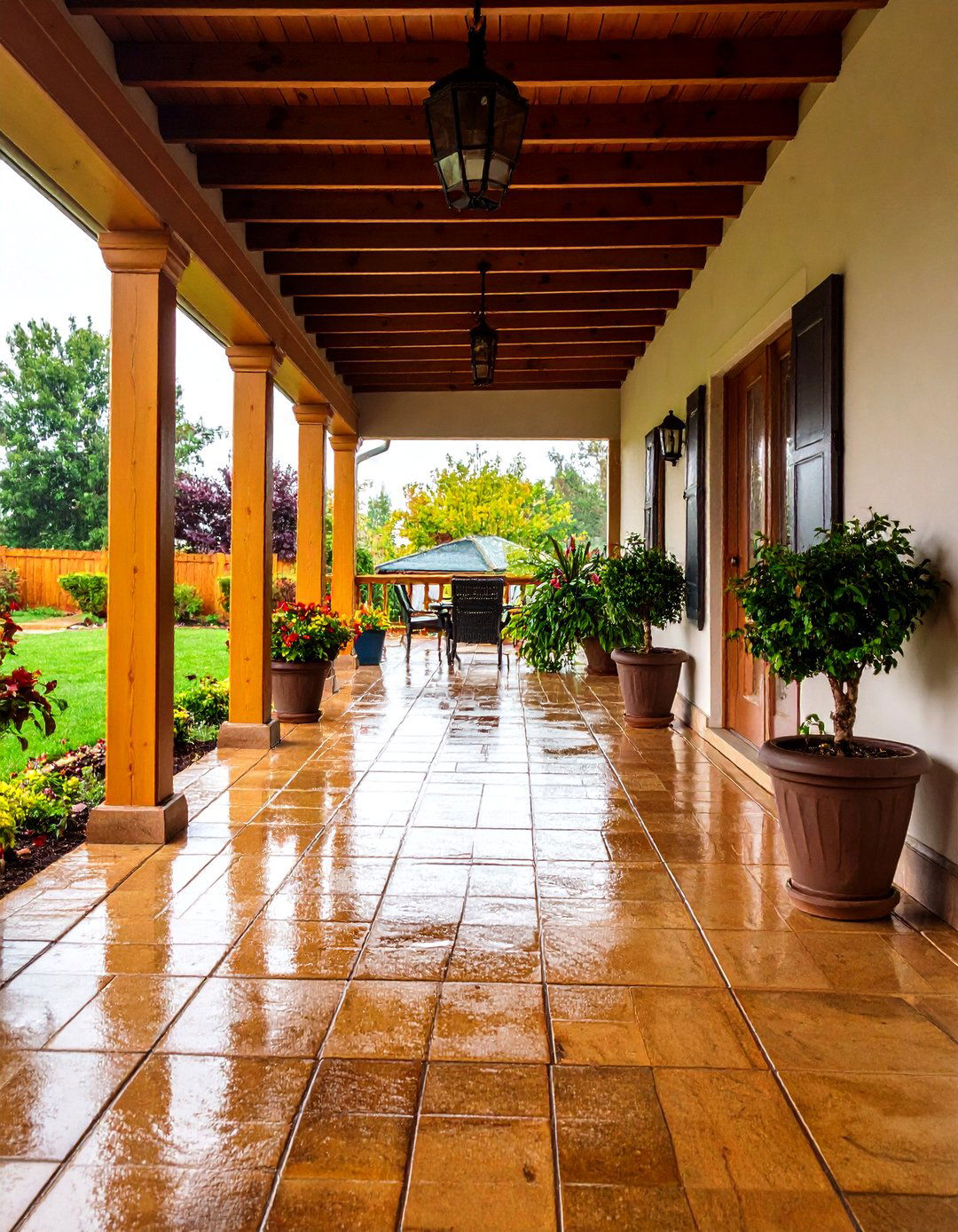 Textured R Porcelain Front Porch Tile Safety - 20 Front Porch Tile Ideas