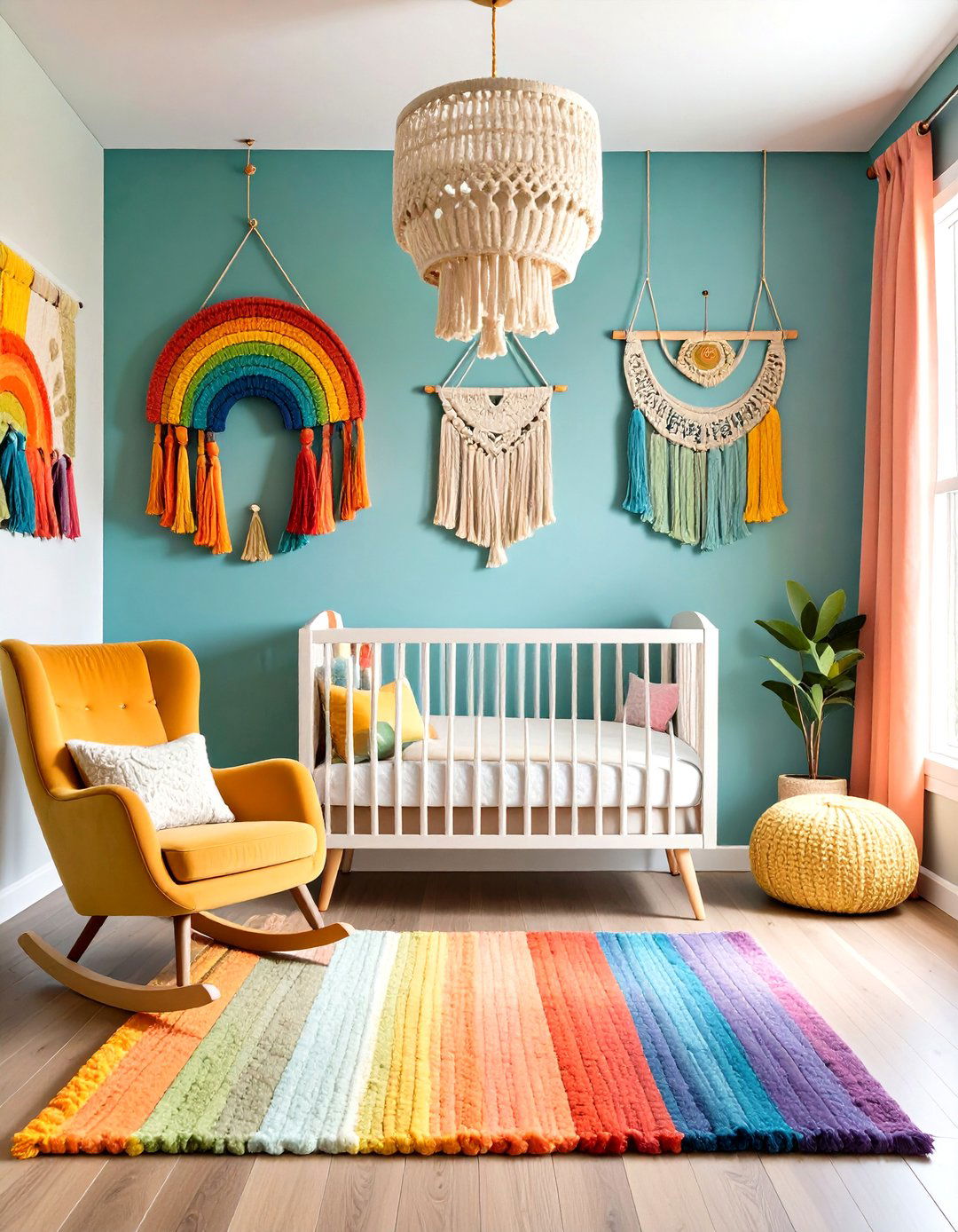 Textured Rainbow Nursery Tactile Experience - 20 Rainbow Nursery Ideas