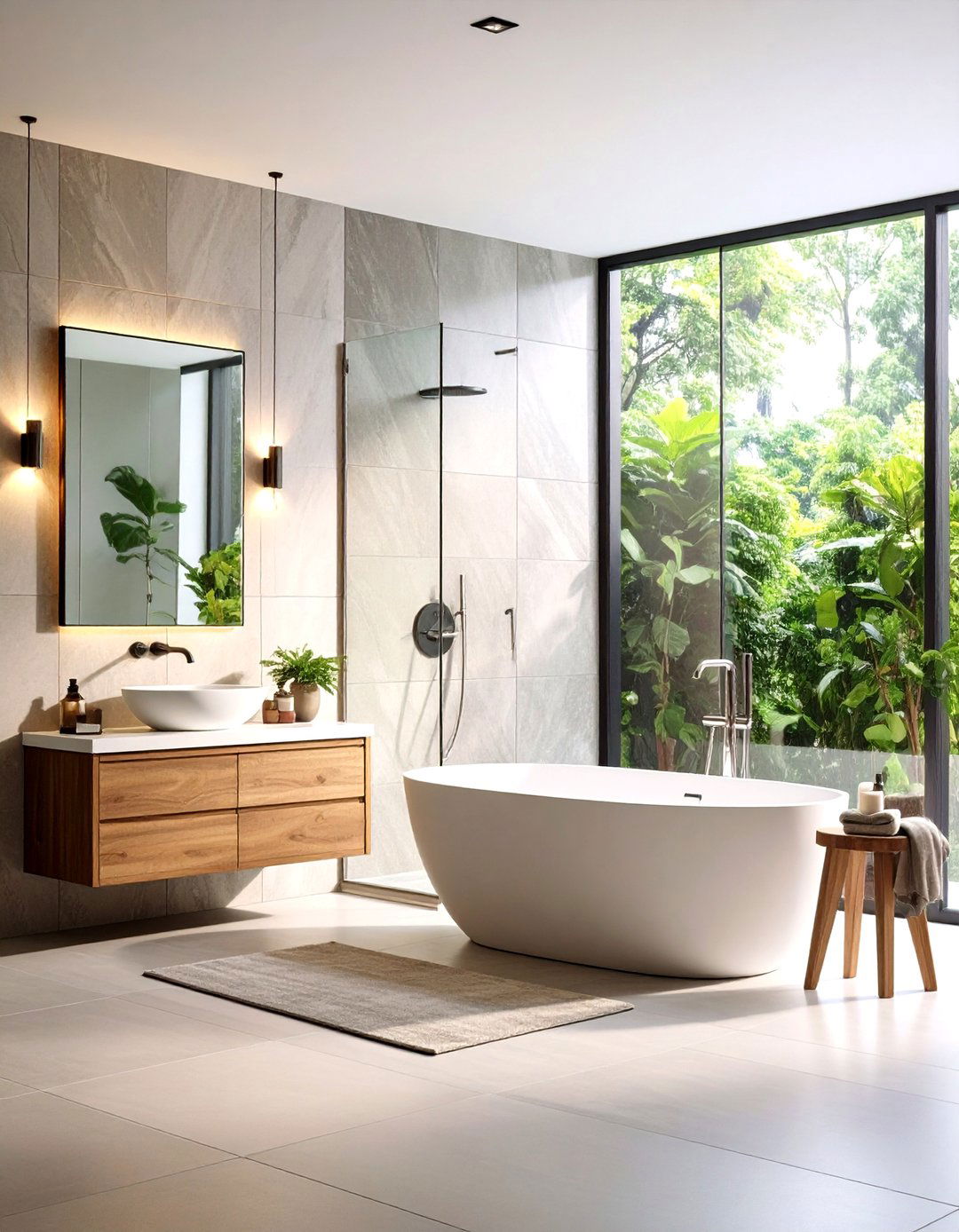 Textured Wall Panels - 20 Tub-shower Combo Ideas