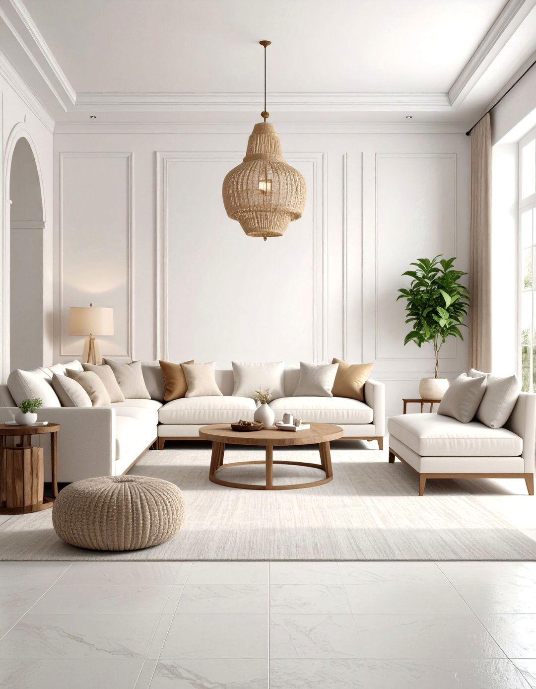 Textured Walls Mediterranean Living Room with Plaster and Stucco Finishes - 20 Mediterranean Living Room Ideas