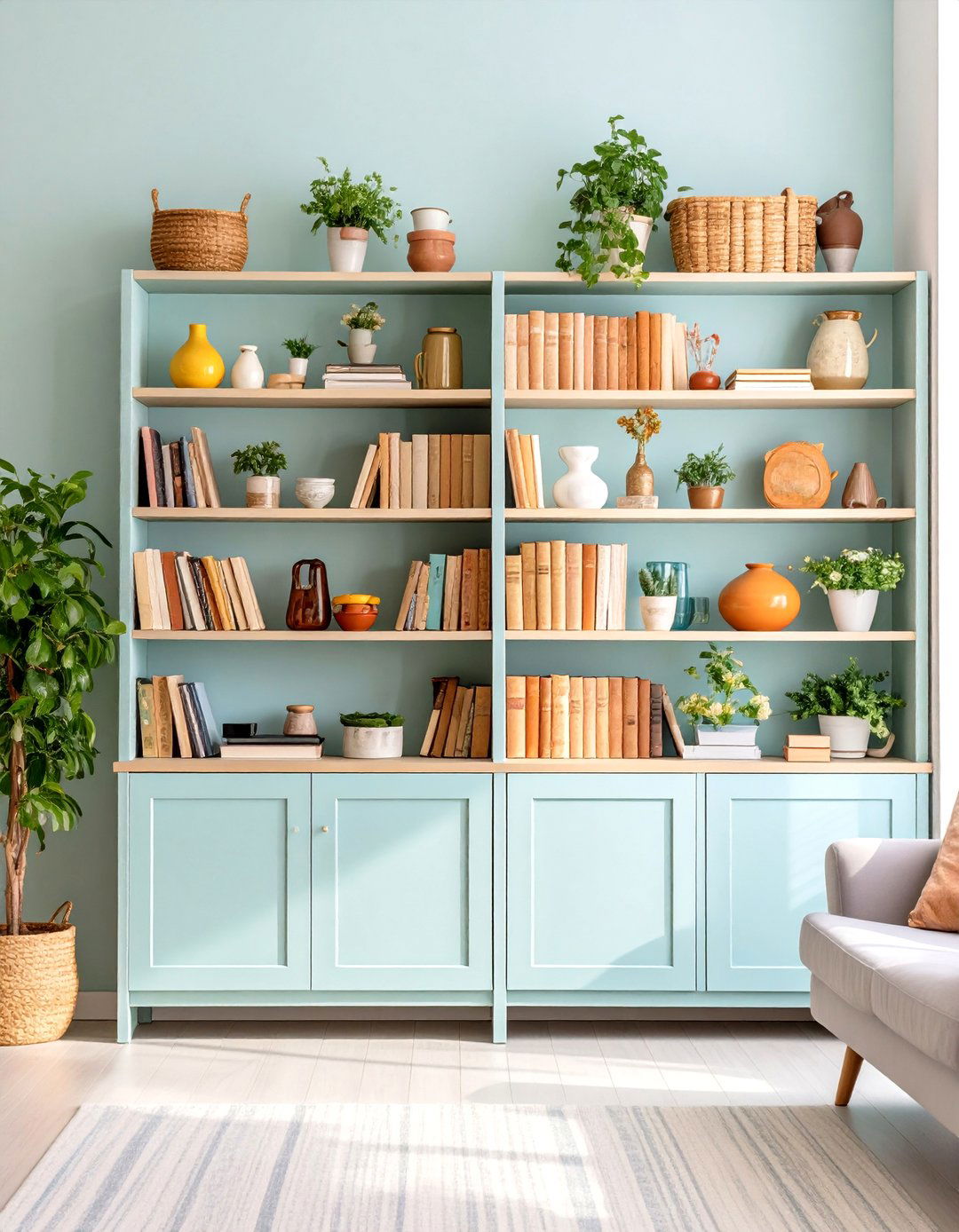 Themed Collection Organization - 20 Bookshelf Decor Ideas