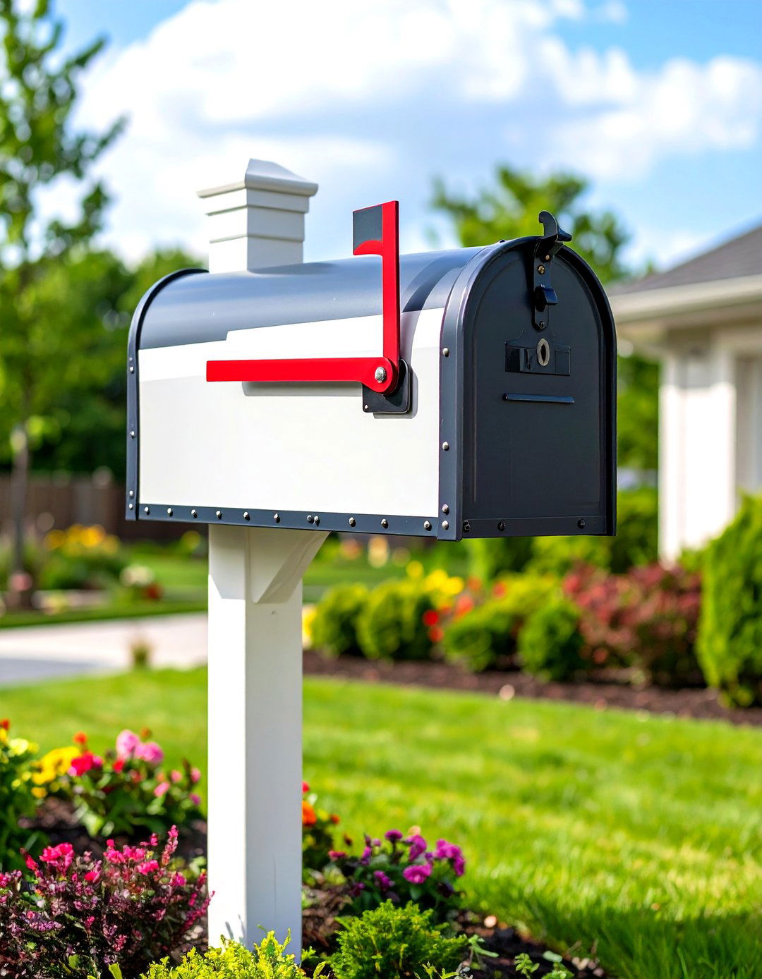 Themed Decorative Mailbox Post - 20 Mailbox Post Ideas