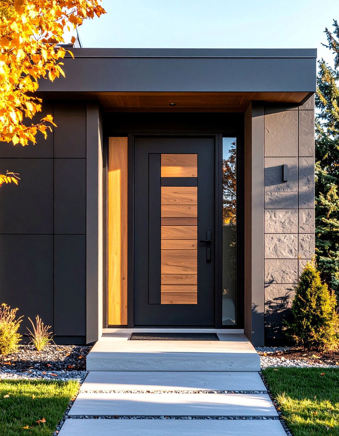 Thick Modern Door Trim - 20 Exterior Door Trim Ideas