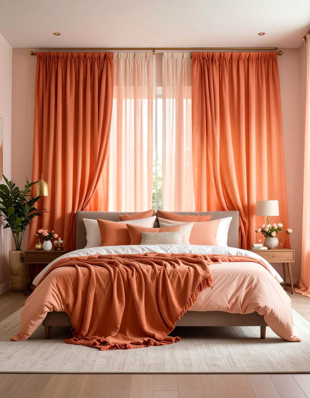 Tie Dye Ombre Curtains for Laid Back Color Wash - 20 Boho Curtain Ideas