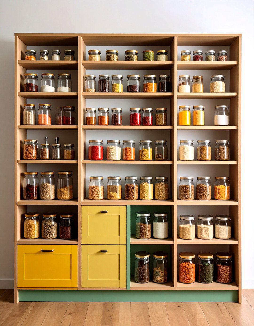 Tiered Cabinet Organizers Conquer Clutter in a Cabin Kitchen - 20 Cabin Kitchen Ideas