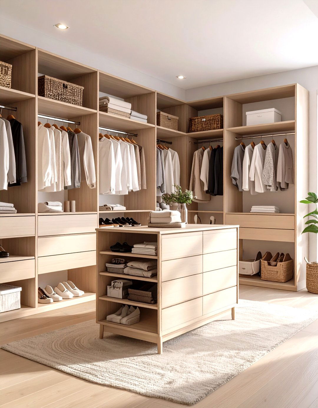 Tiered Height Adjustable Closet Island - 20 Closet Island Ideas