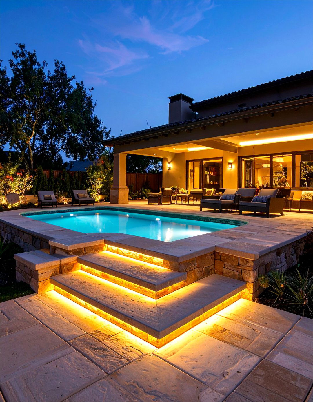 Tiered Patio Plunge Pool Layout - 20 Plunge Pool Ideas