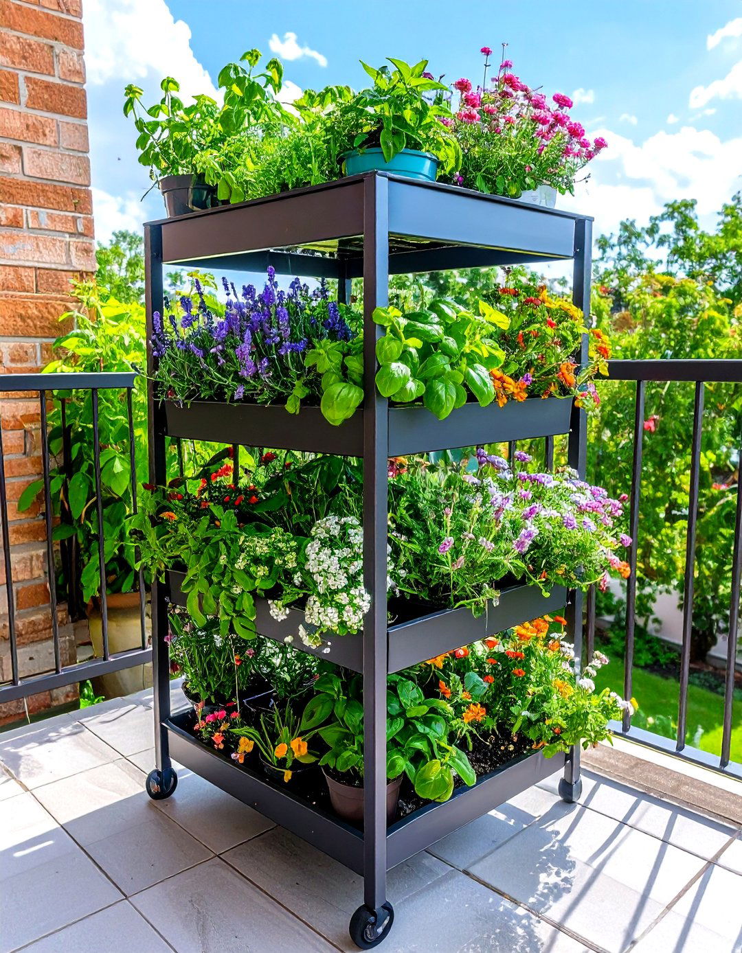 Tiered Planters - 20 Small Garden Ideas