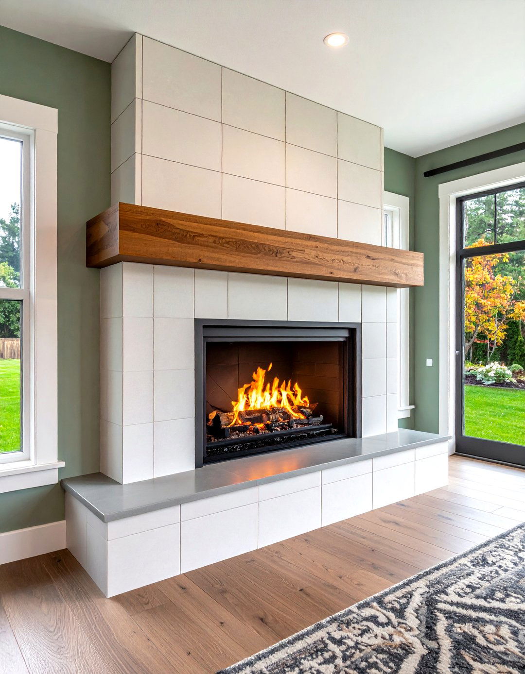 Tile Surround Makeover - 20 Fireplace Ideas
