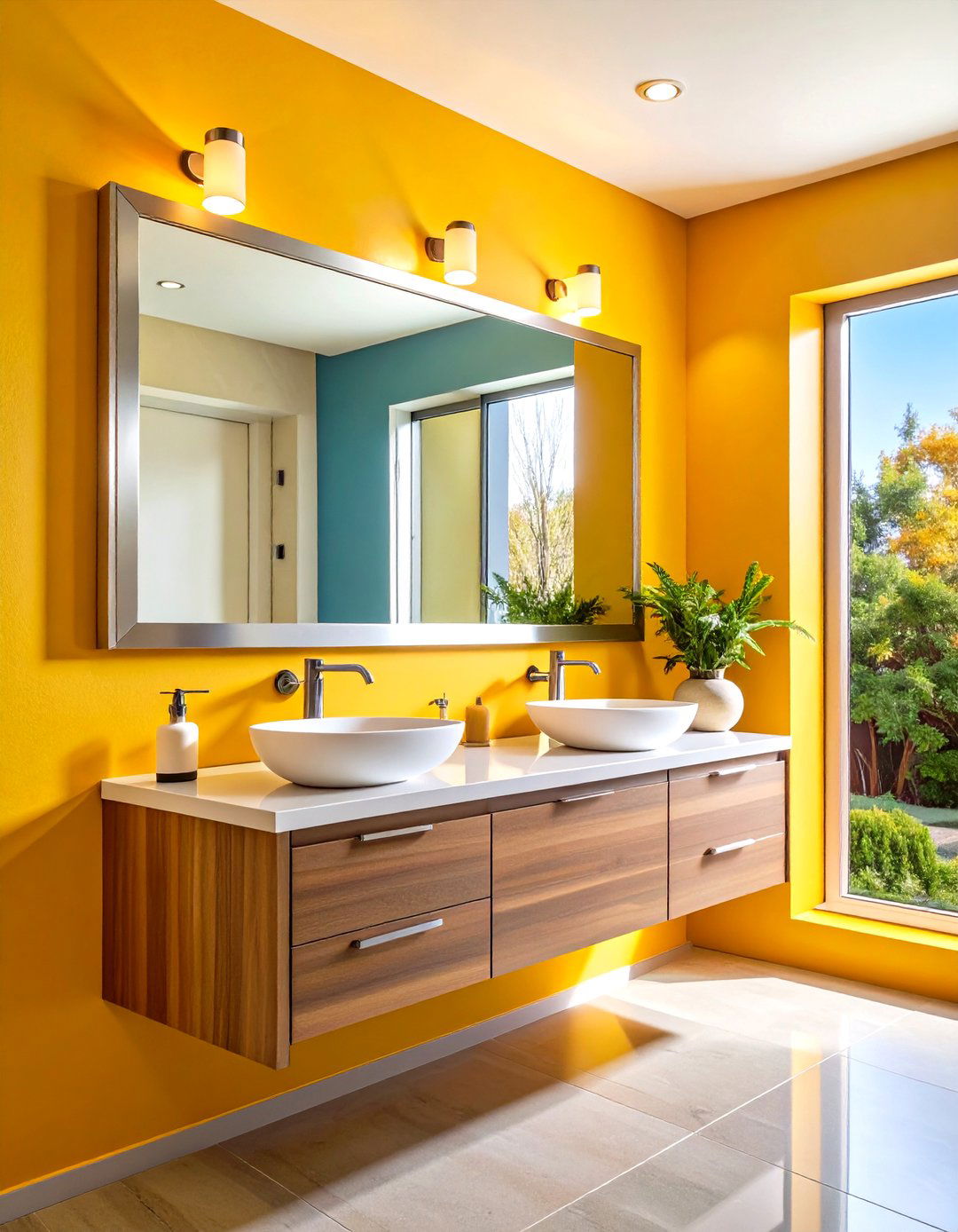 Tilt Adjustable Mirror Expands the View - 20 Handicap Bathroom Ideas