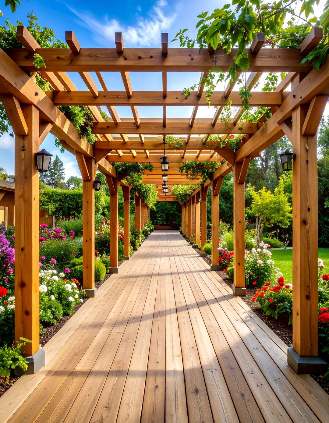 Timber Pergola Covered Walkway - 20 Covered Walkway Ideas