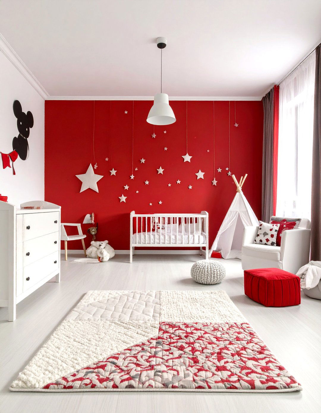 Timeless Mickey Mouse Palette for a Disney Nursery - 20 Disney Nursery Ideas