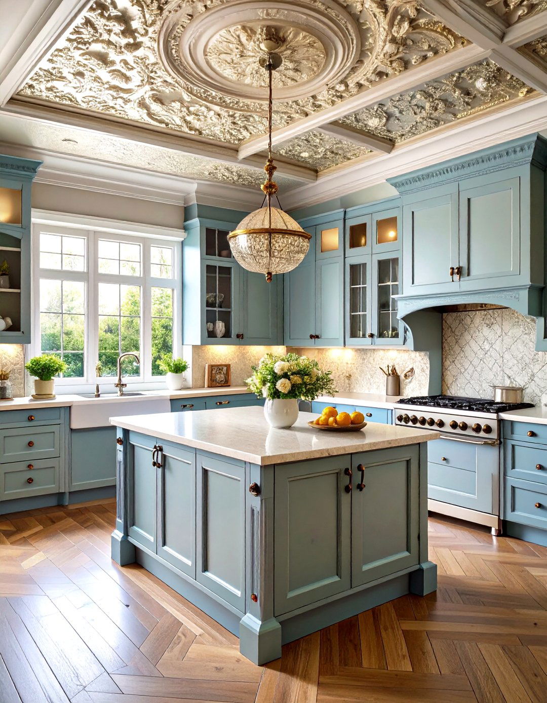 Tin Ceilings - 20 Victorian Kitchen Ideas