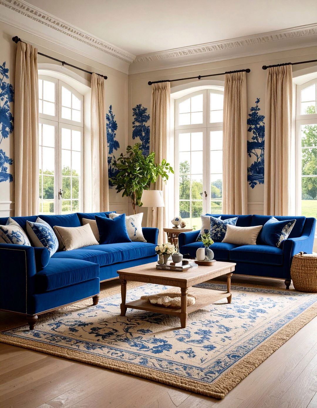 Toile de Jouy Prints Evoke Bucolic Charm - 20 French Interior Design Ideas