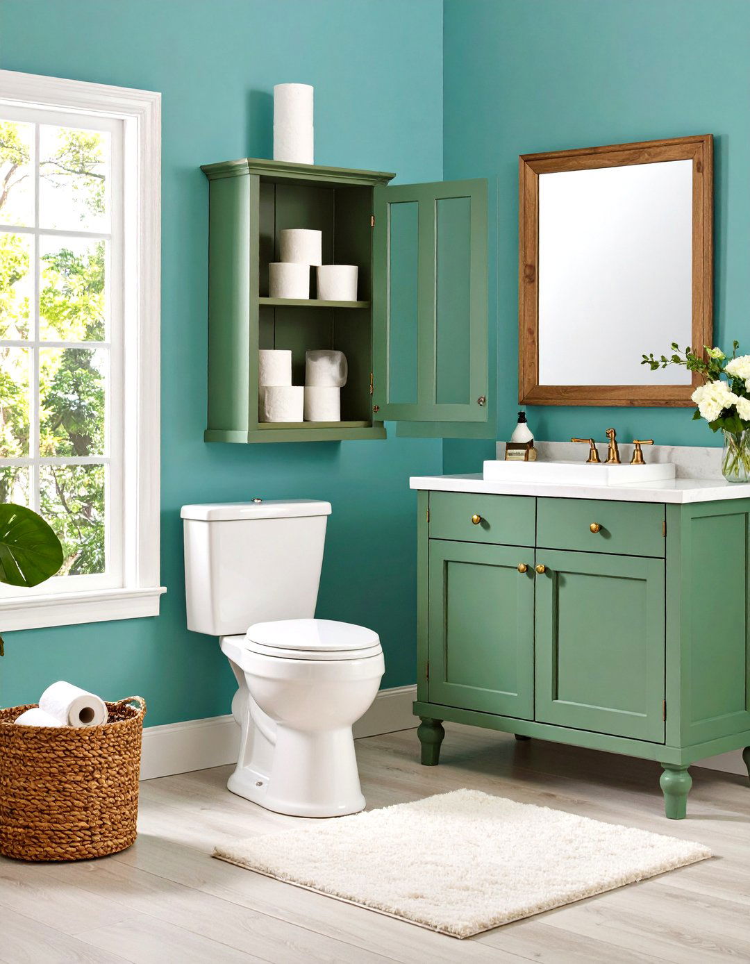 Toilet Paper Storage Above Toilet Cabinet - 20 Toilet Paper Storage Ideas