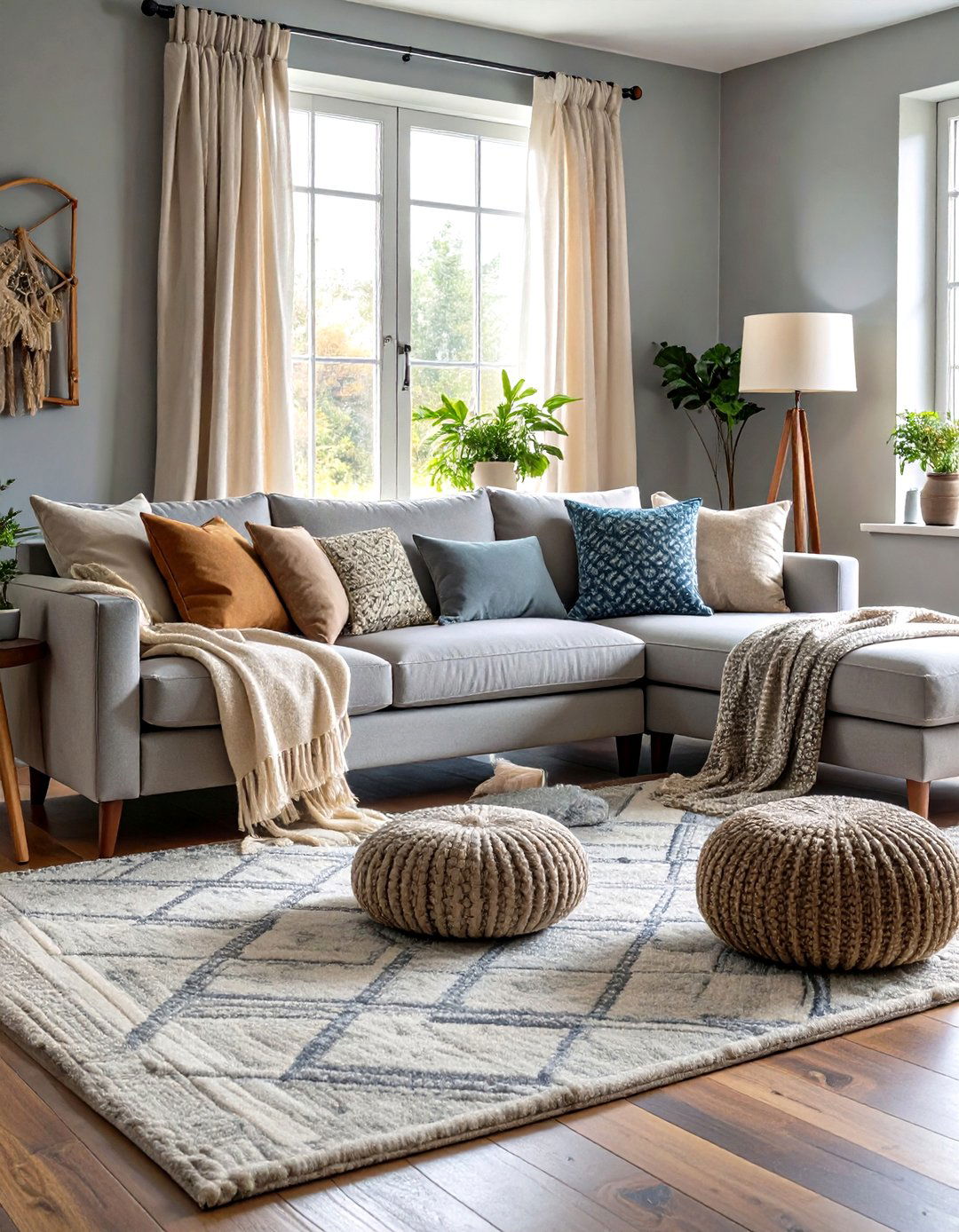 Tone on Tone Layering for Depth - 20 Gray Living Room Ideas