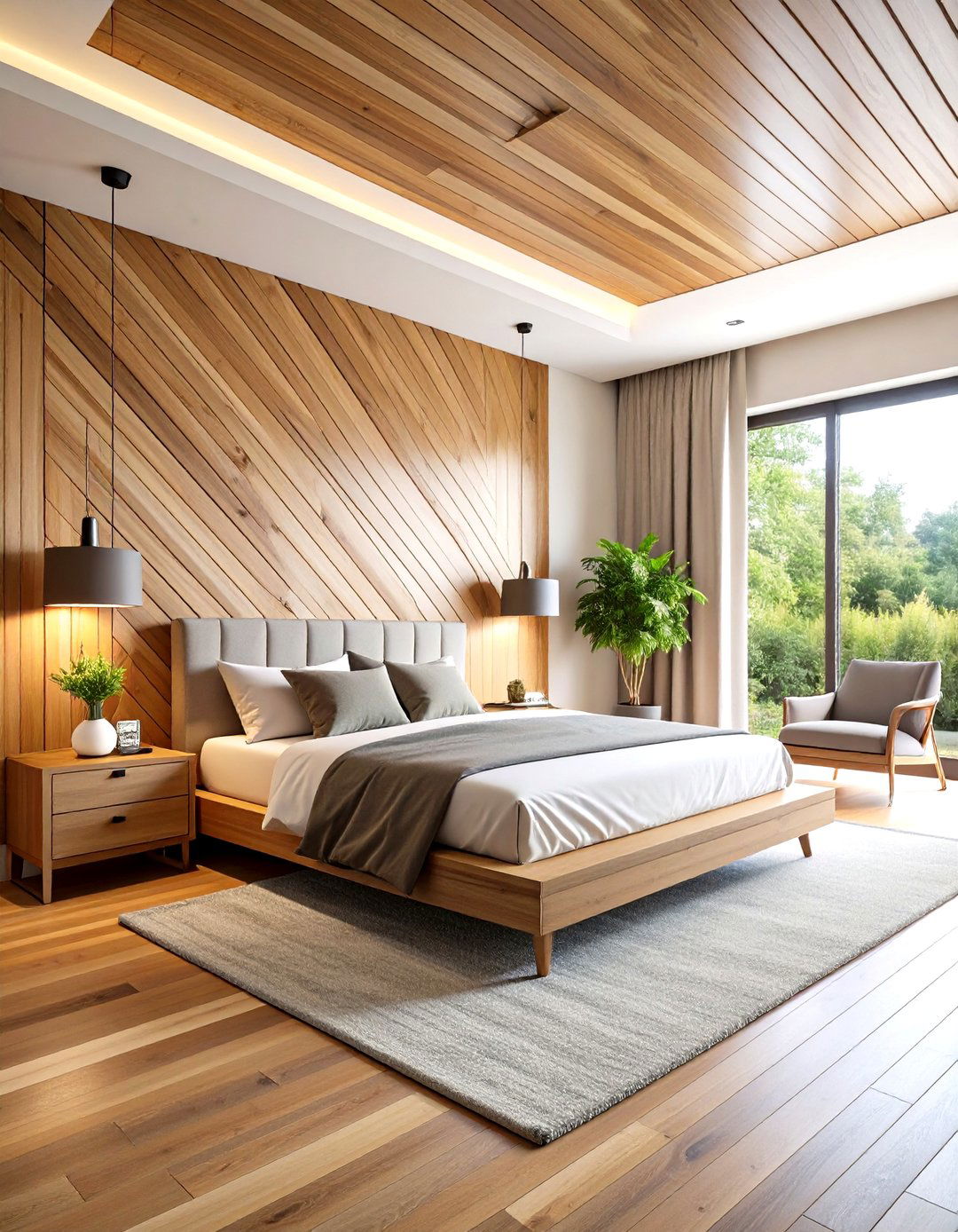 Tongue and Groove Wood Accent Wall - 20 Wood Accent Wall Ideas