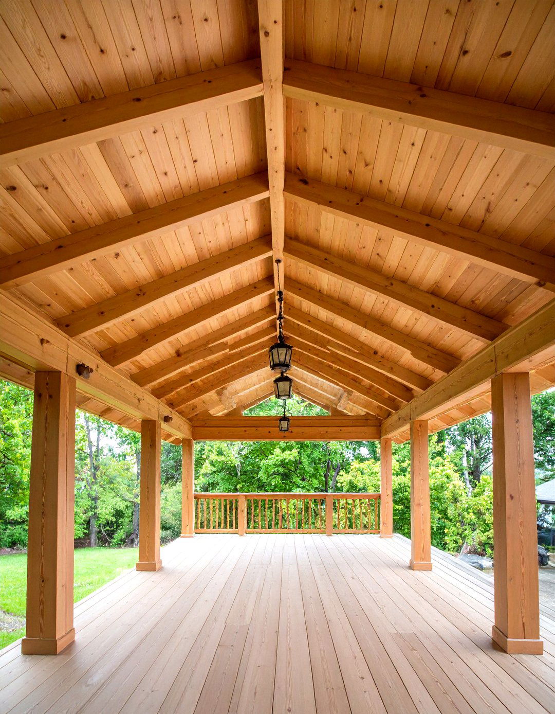 Tongue and Groove Wood Porch Ceiling - 20 Porch Ceiling Ideas