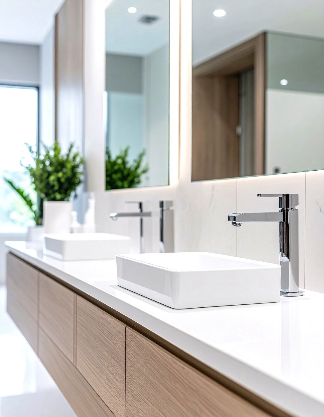 Touch Free Tap and Soap Dispenser - 20 Downstairs Toilet Ideas
