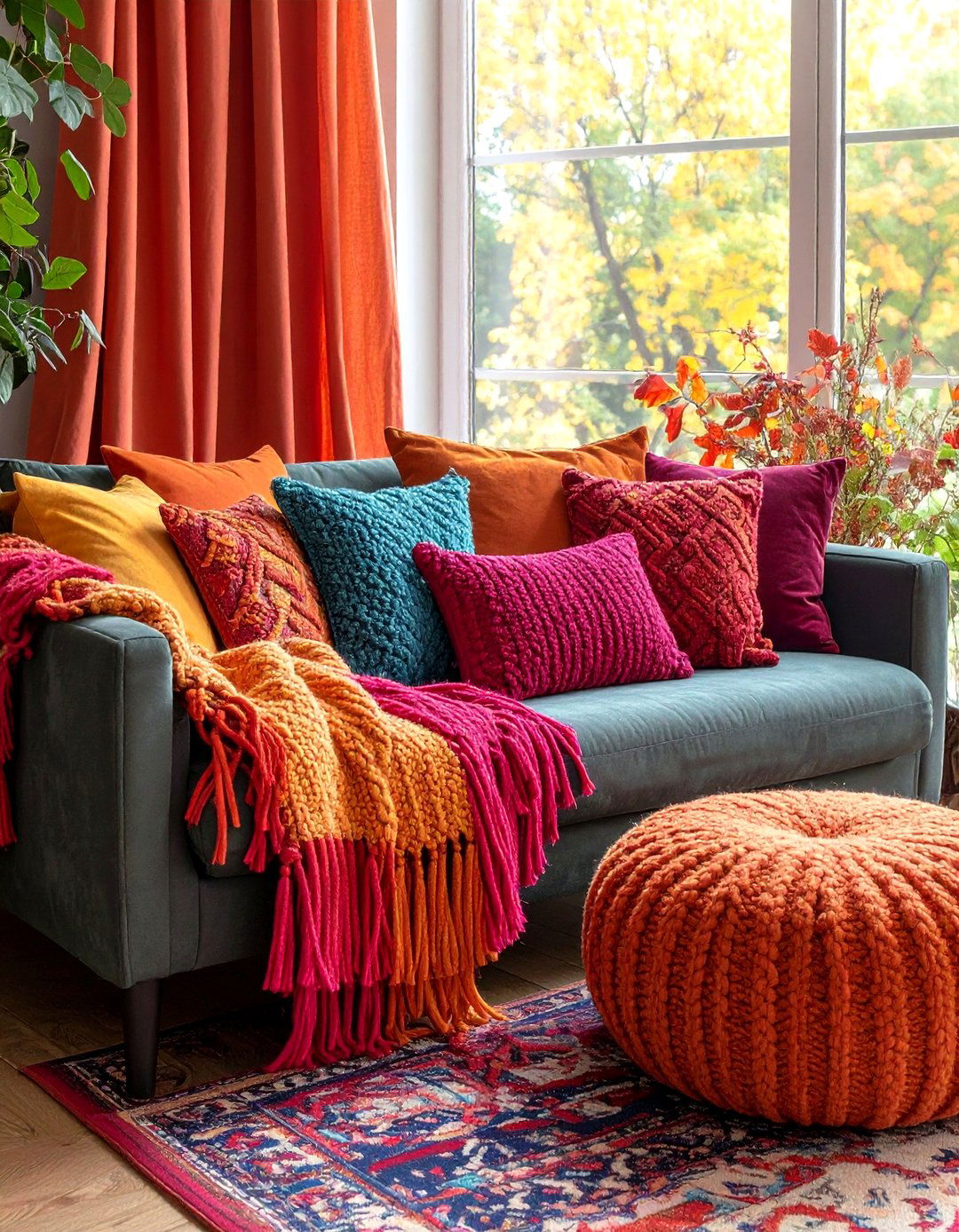 Touchable Textures Tufted Pillows and Fringe - 20 Bohemian Interior Design Ideas