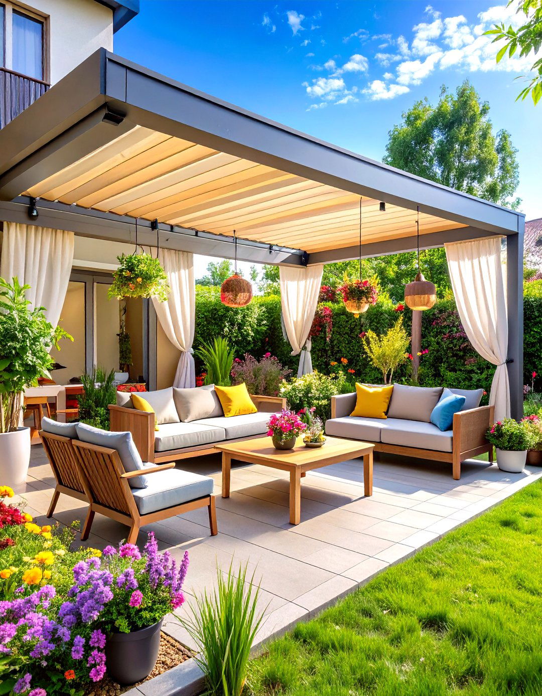 Townhouse Patio Climate Smart Shade Design - 20 townhouse patio ideas