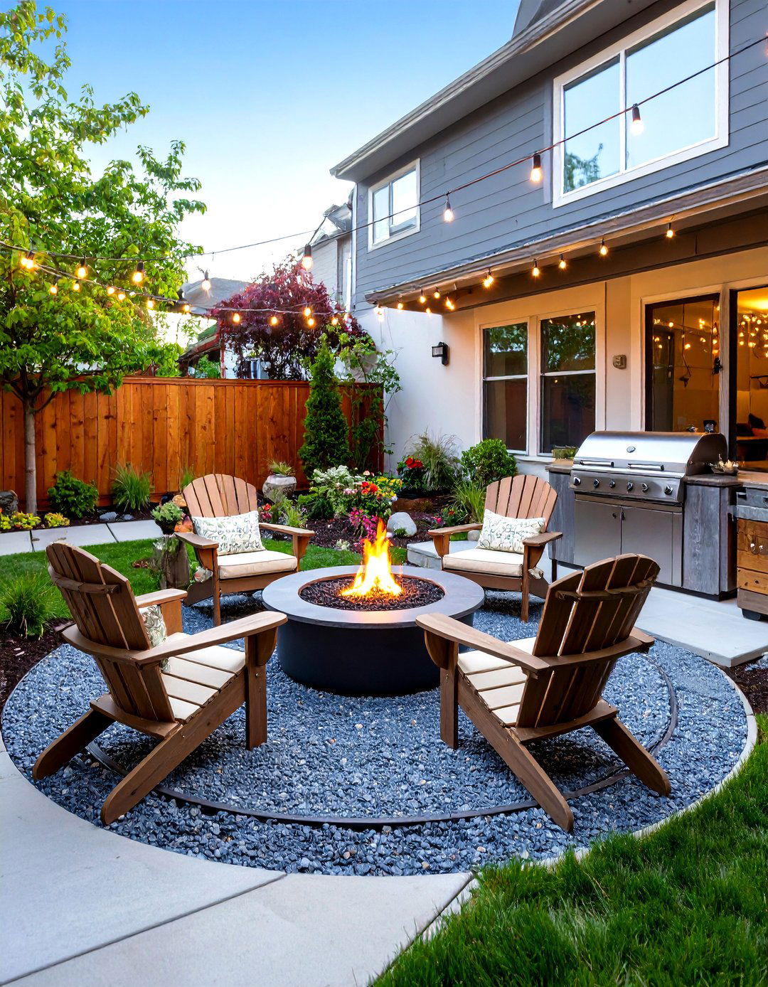 Townhouse Patio Fire Feature Social Hub - 20 townhouse patio ideas