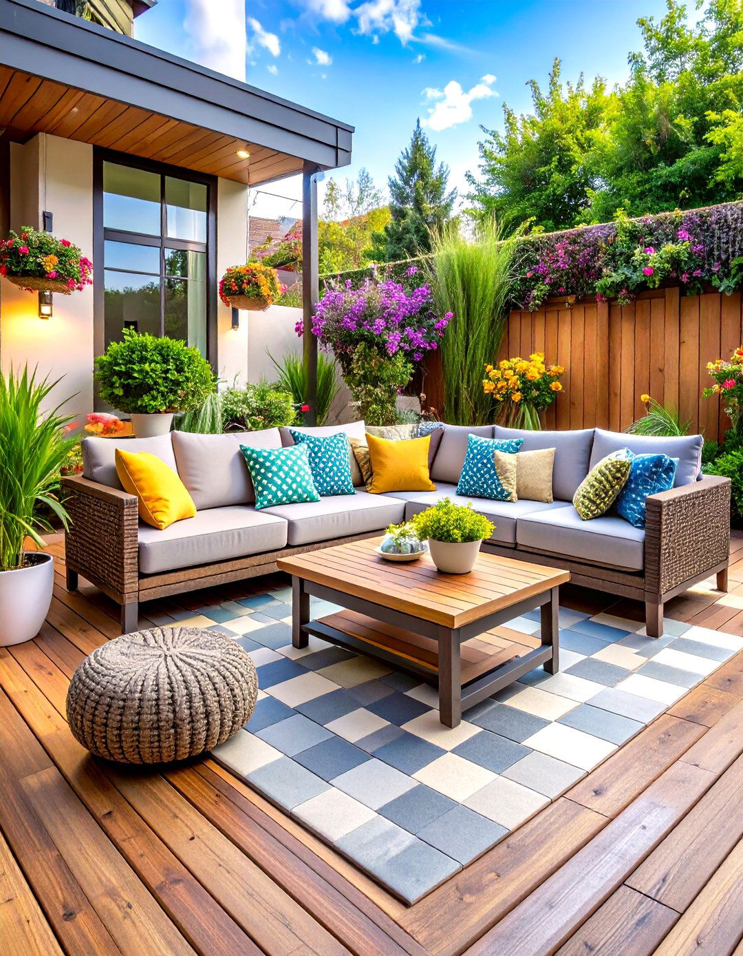 Townhouse Patio Multifunctional Flex Space Layout - 20 townhouse patio ideas