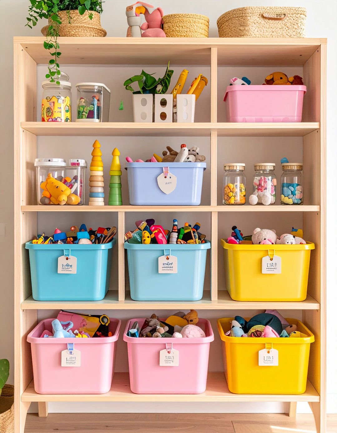Toy Rotation Bins - 20 Girl Room Ideas for 10-year-olds