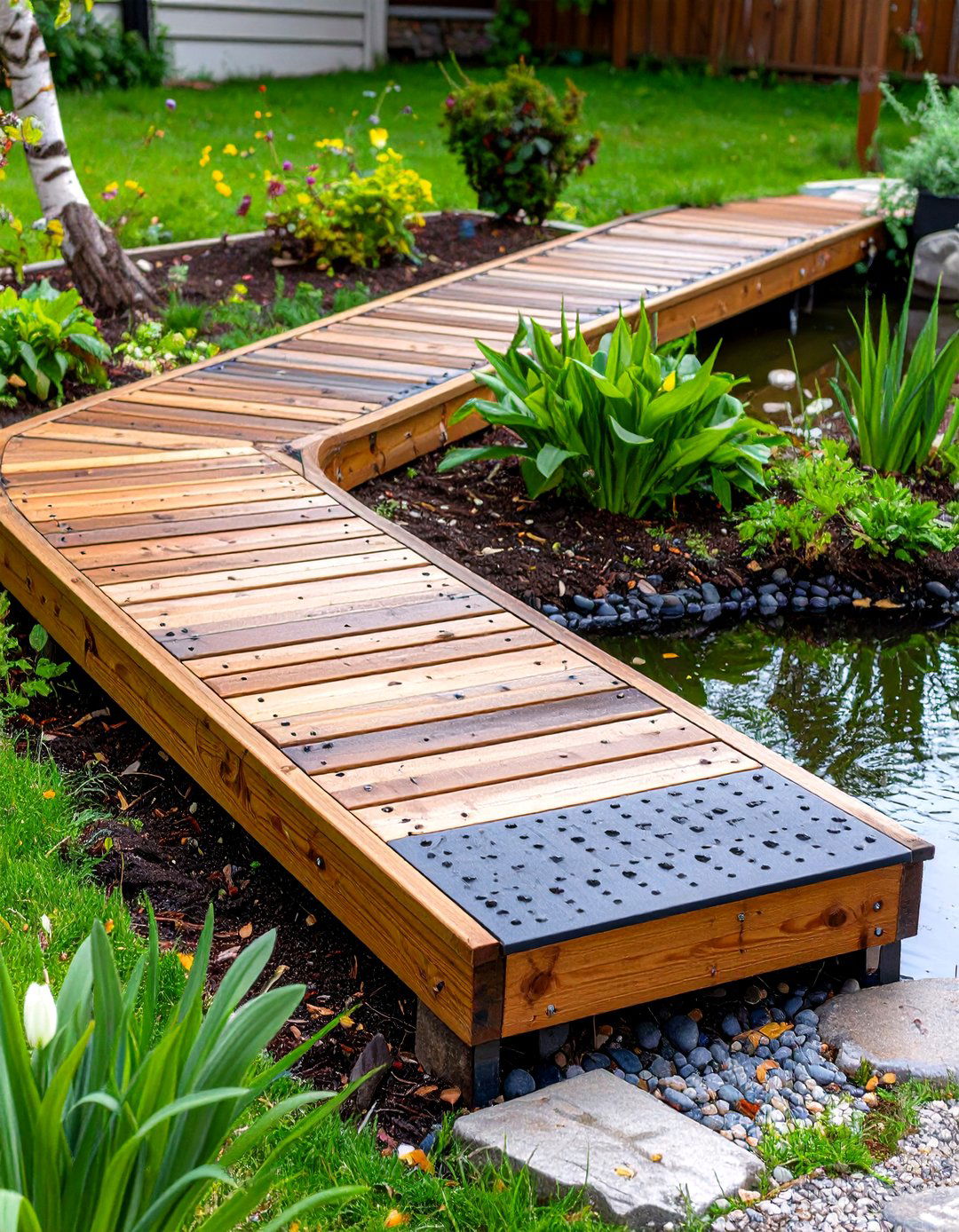 Traction Enhanced Ramp for Duck Pond Access - 20 Duck Pond Ideas