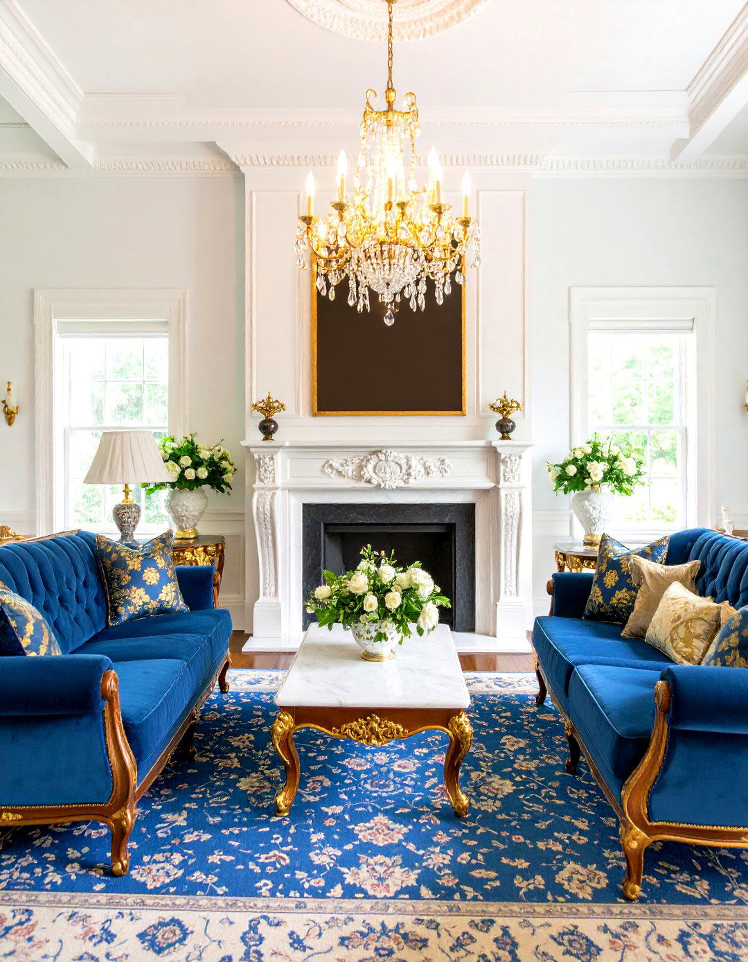 Traditional American Federal Living Room with Neoclassical Refinement - 20 Traditional Living Room Ideas