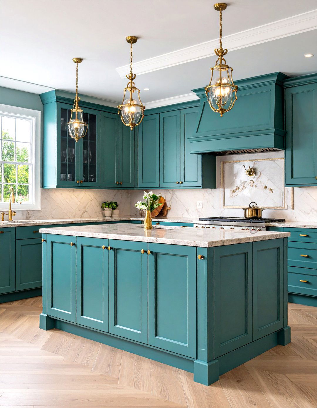 Traditional Beige Kitchen Cabinets with Crown Molding - 20 Kitchens With Beige Kitchen Cabinets