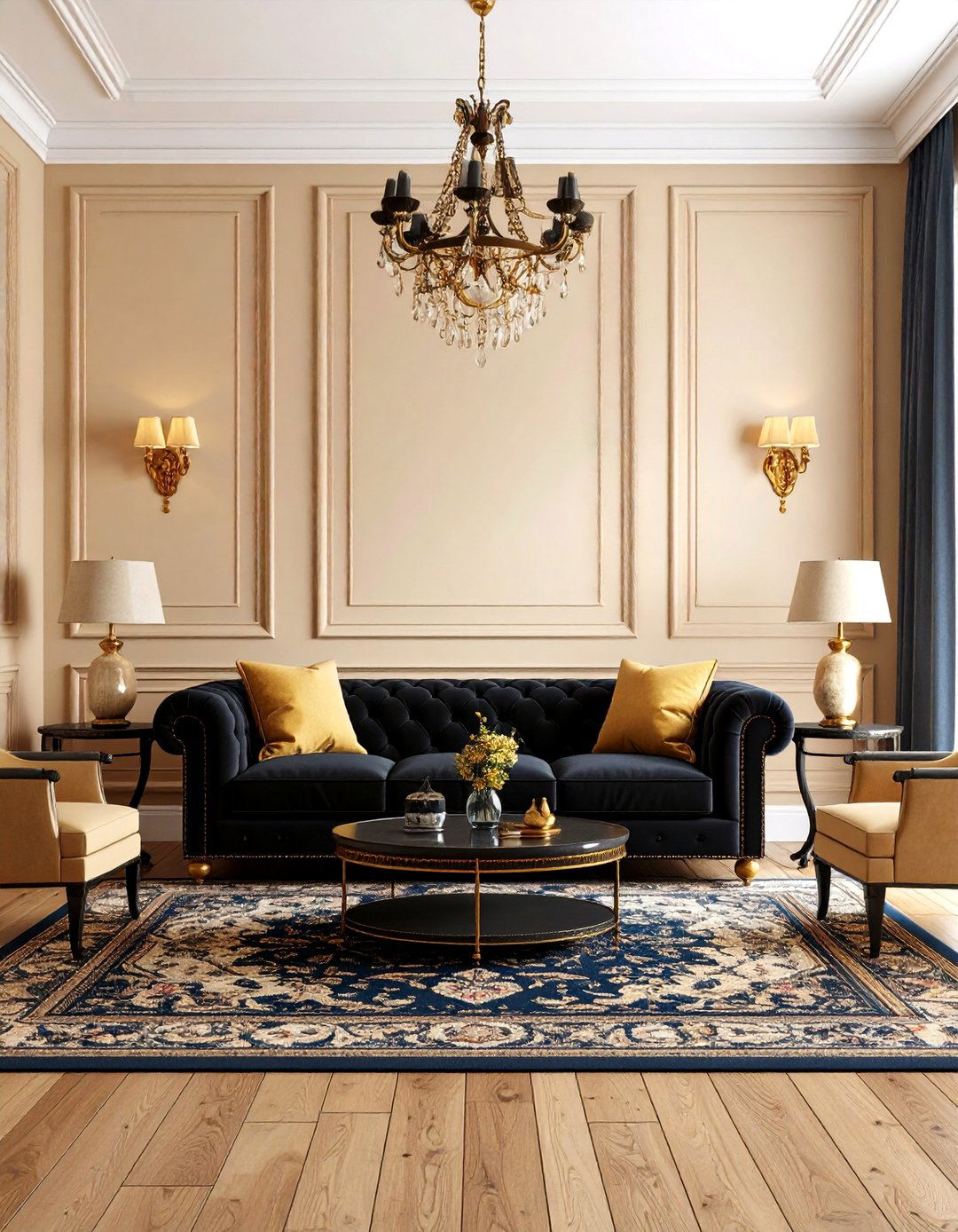 Traditional Black Couch Living Room - 20 Living Room Ideas With Black Couches