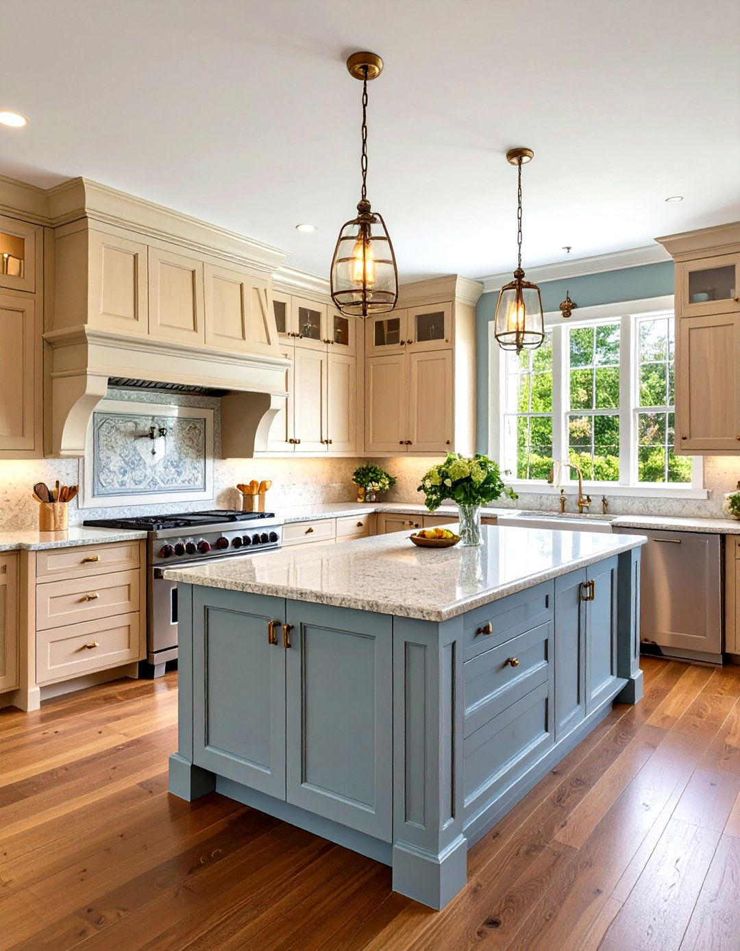 Traditional Colonial Kitchen With Stainless Steel Appliances - 20 Kitchen With Stainless Steel Appliances