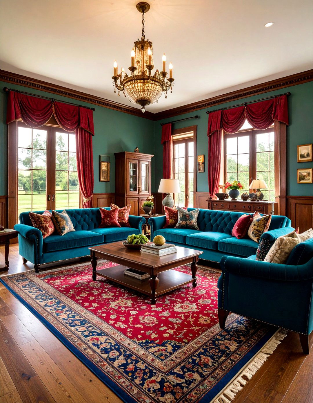 Traditional Color Palette with Jewel Tones - 20 Traditional Interior Design Ideas