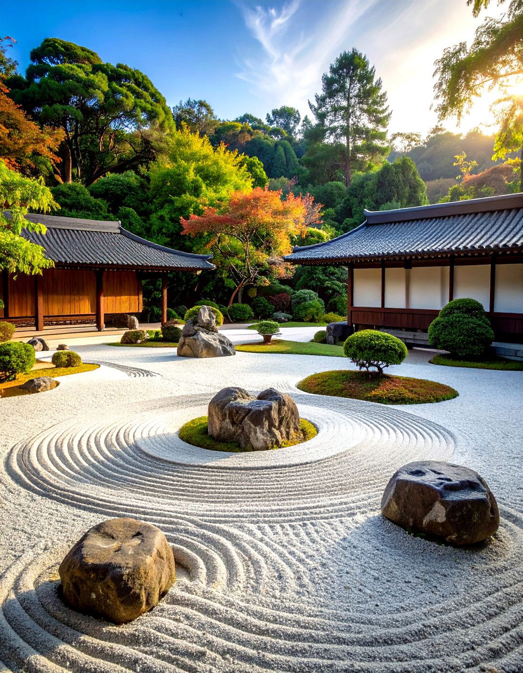 Traditional Dry Landscape Zen Garden - 20 Zen Garden Ideas