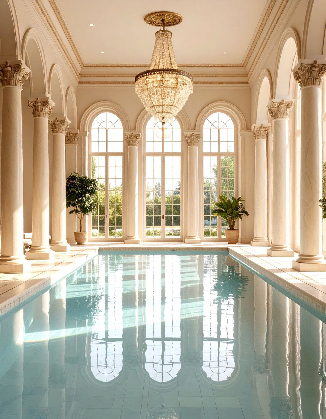 Traditional Elegance Indoor Pool Timeless Sophistication - 20 Indoor Pool Ideas