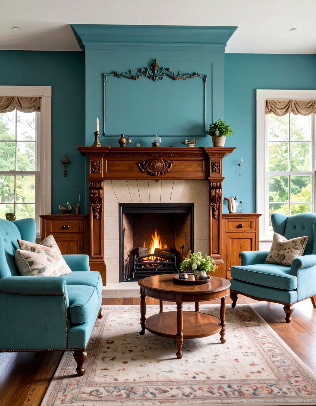 Traditional Fireplace Design as Room Focal Point - 20 Traditional Interior Design Ideas