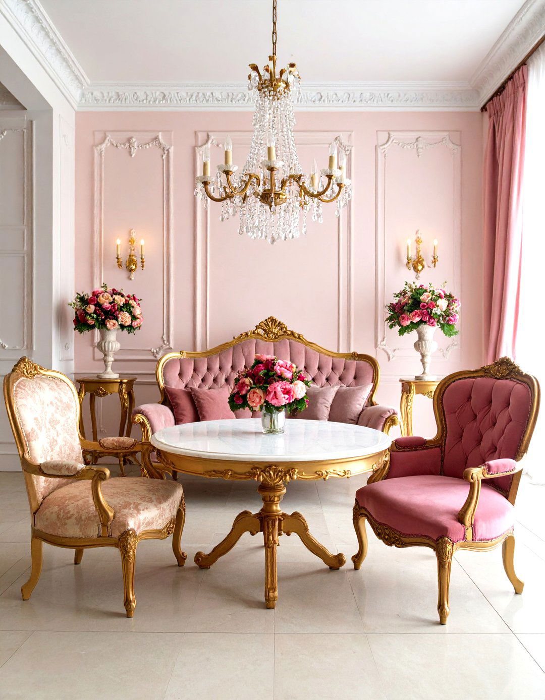 Traditional Formal Parlor Living Room with Victorian Revival - 20 Traditional Living Room Ideas