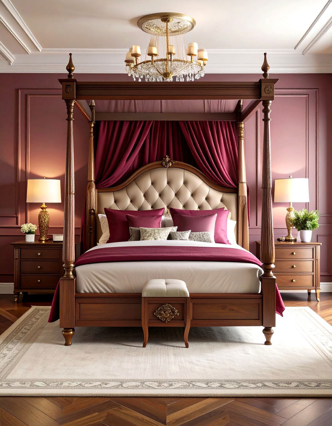 Traditional Four Poster Wooden Canopy Bed - 20 Canopy Bed Ideas