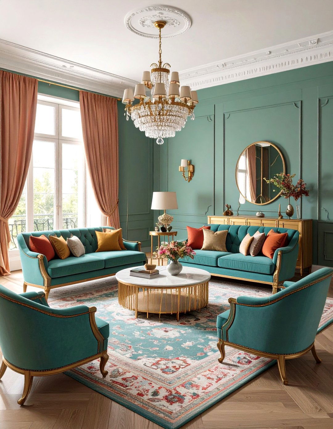 Traditional Furniture Arrangement for Conversation Areas - 20 Traditional Interior Design Ideas