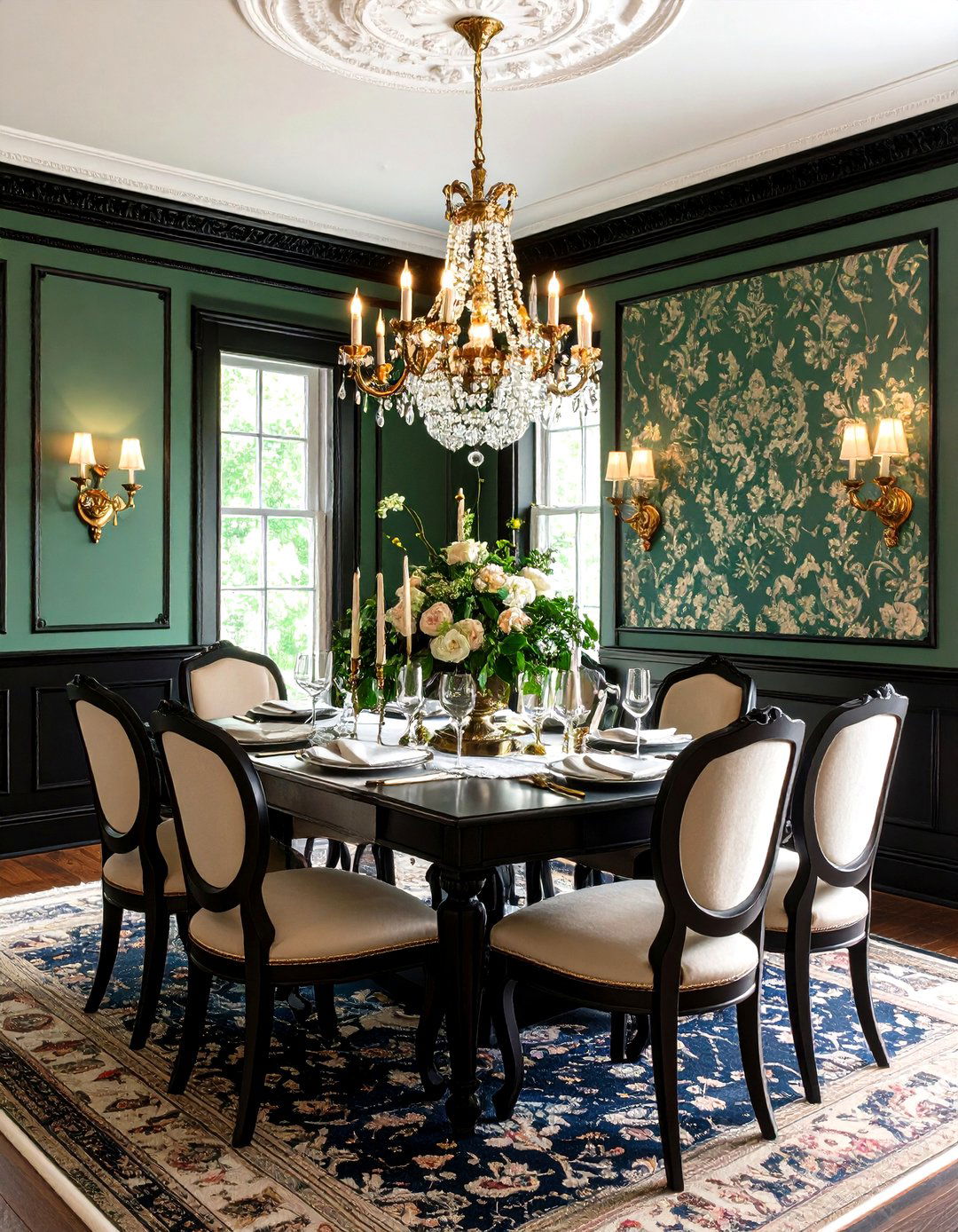 Traditional Homes Embracing Black Trim - 20 Black Trim Interiors