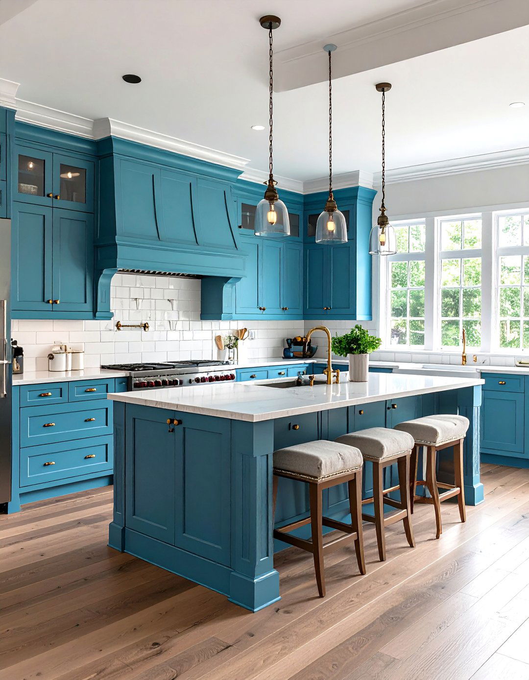 Traditional Kitchen Shiplap Island with Classic Details - 20 Kitchen Shiplap Ideas With Kitchen Island Ideas