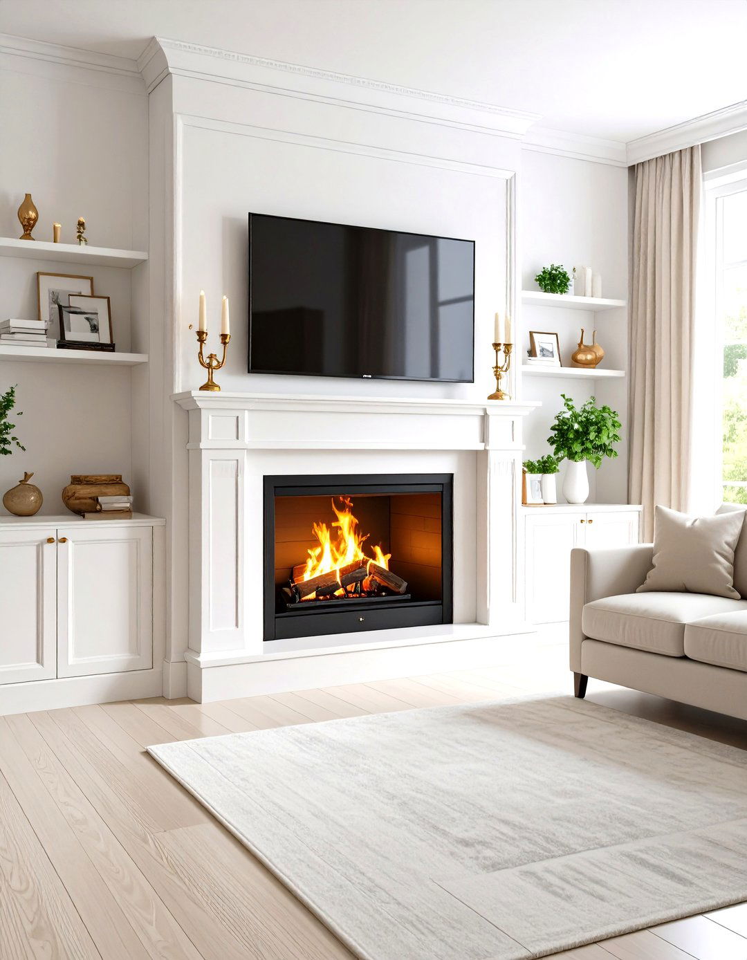 Traditional Mantel Integration - 20 Tv Over Fireplace Ideas