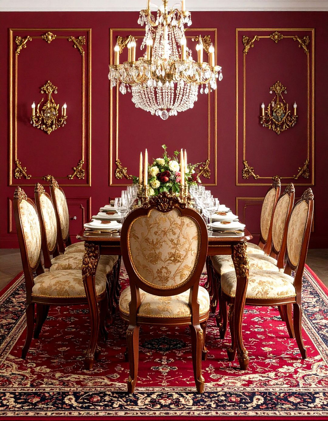 Traditional Opulent Luxury Dining Room - 20 Luxury Dining Room Ideas