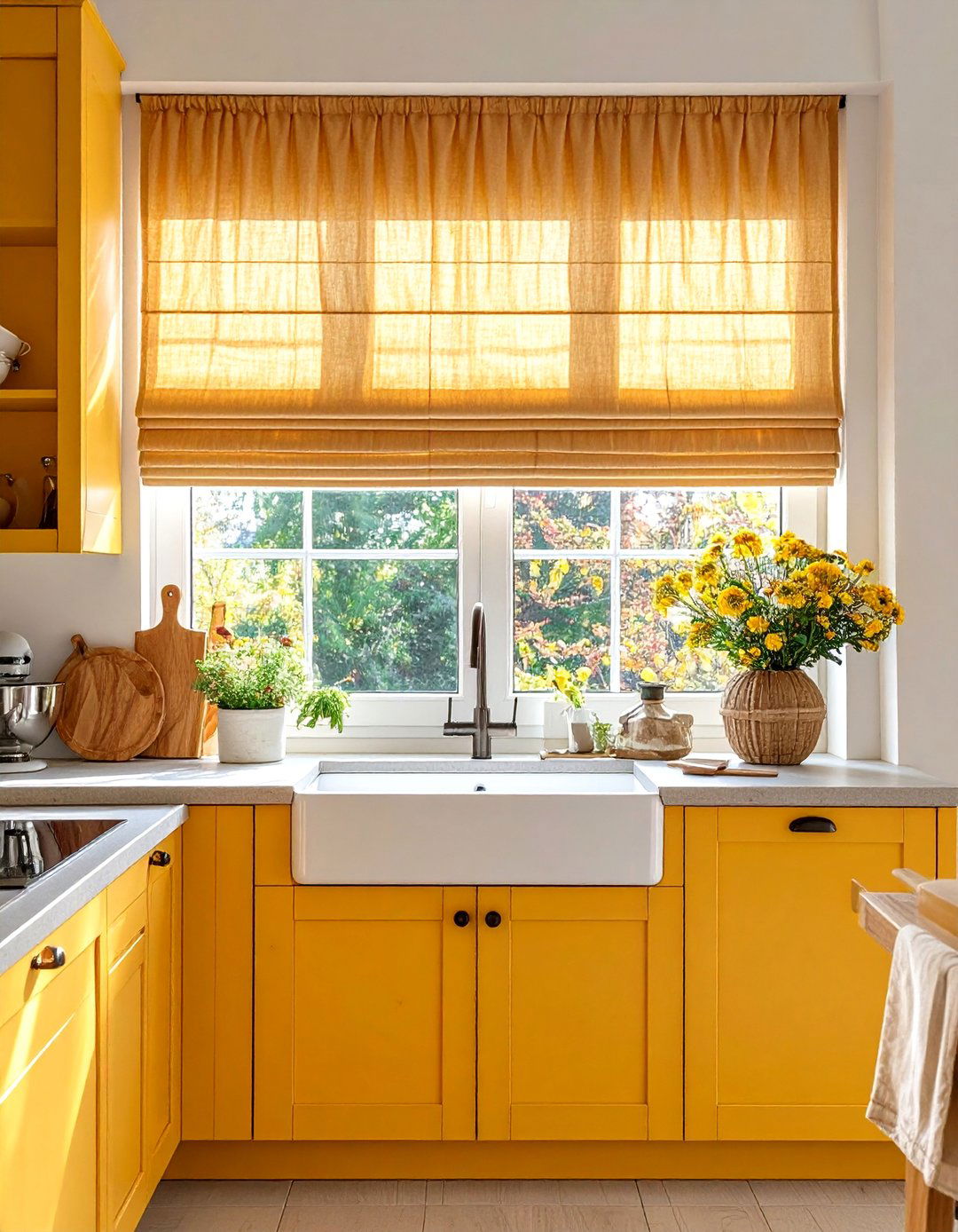 Traditional Roman Shade Kitchen Window Over Sink - 20 Kitchen Window Ideas Over Sink