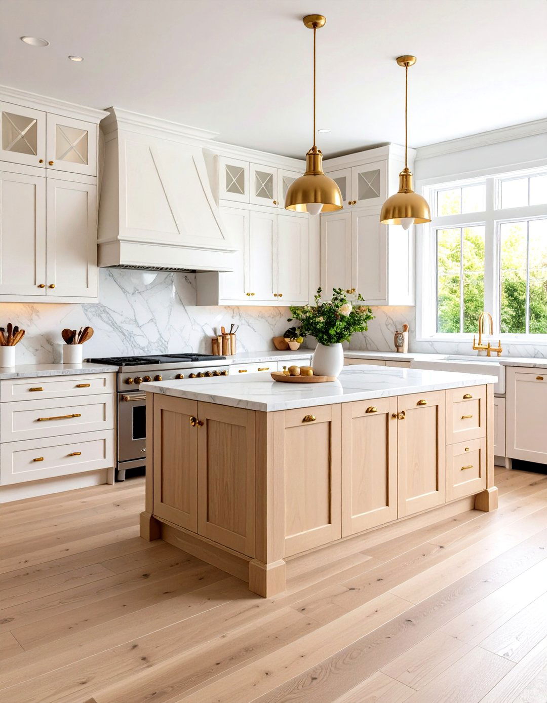 Traditional Shaker Kitchens With Wood Floors - 20 Kitchens With Wood Floors