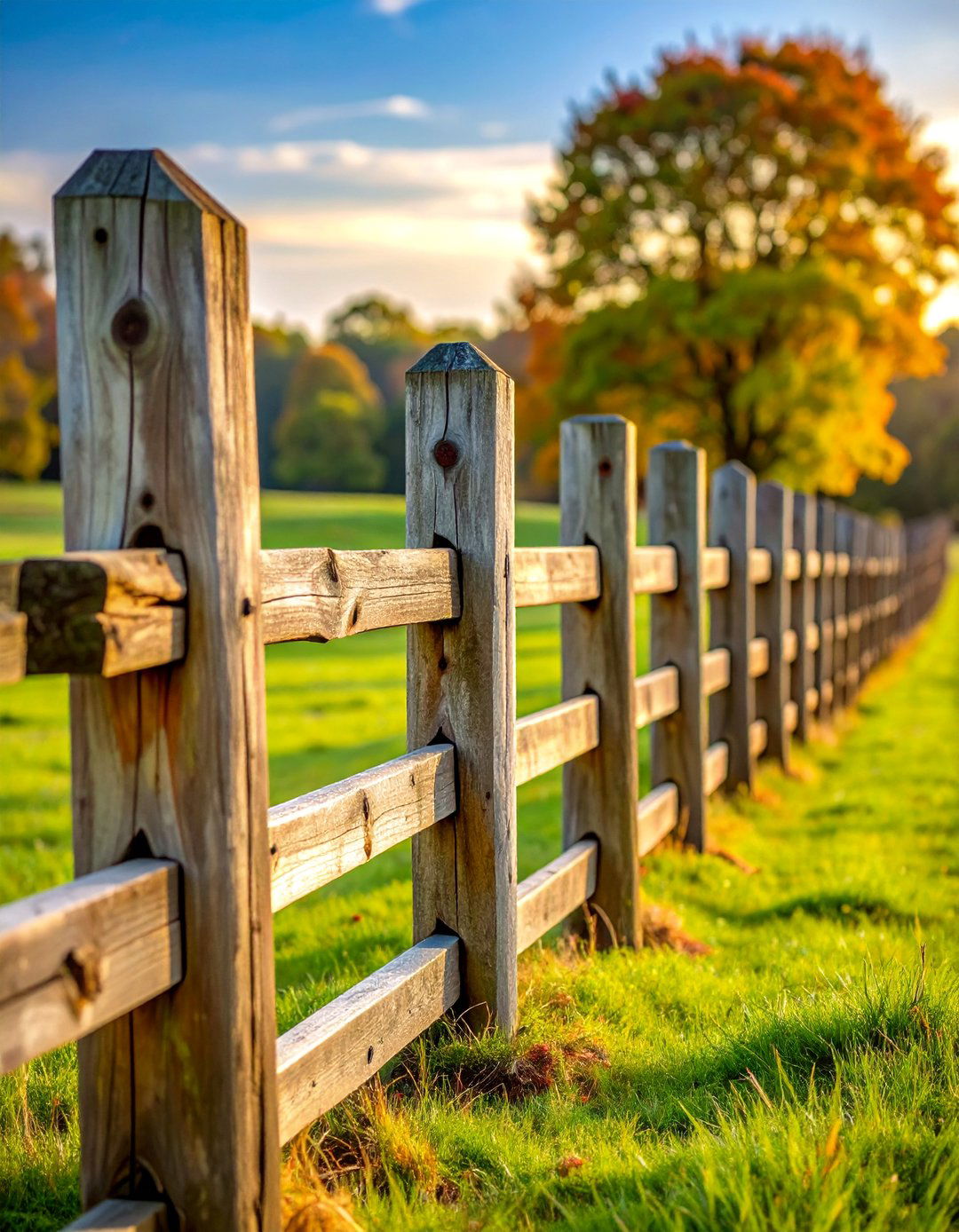 Traditional Split Rail Farm Fence - 20 Farm Fence Ideas